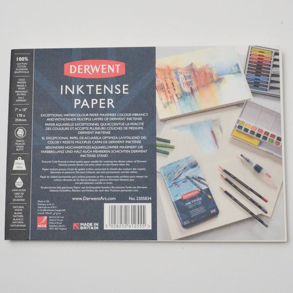 Derwent Inktense Watercolor Cotton Paper Pad - 7" x 10"