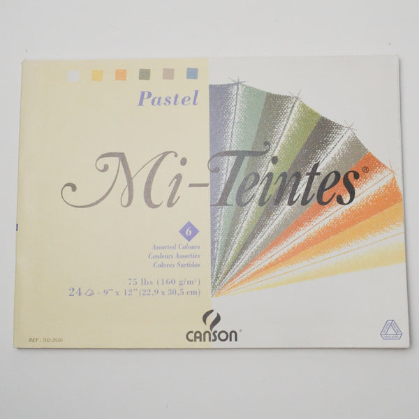 Canson Pastel Mi-Teintes Assorted Colors Paper Pad - 9" x 12"