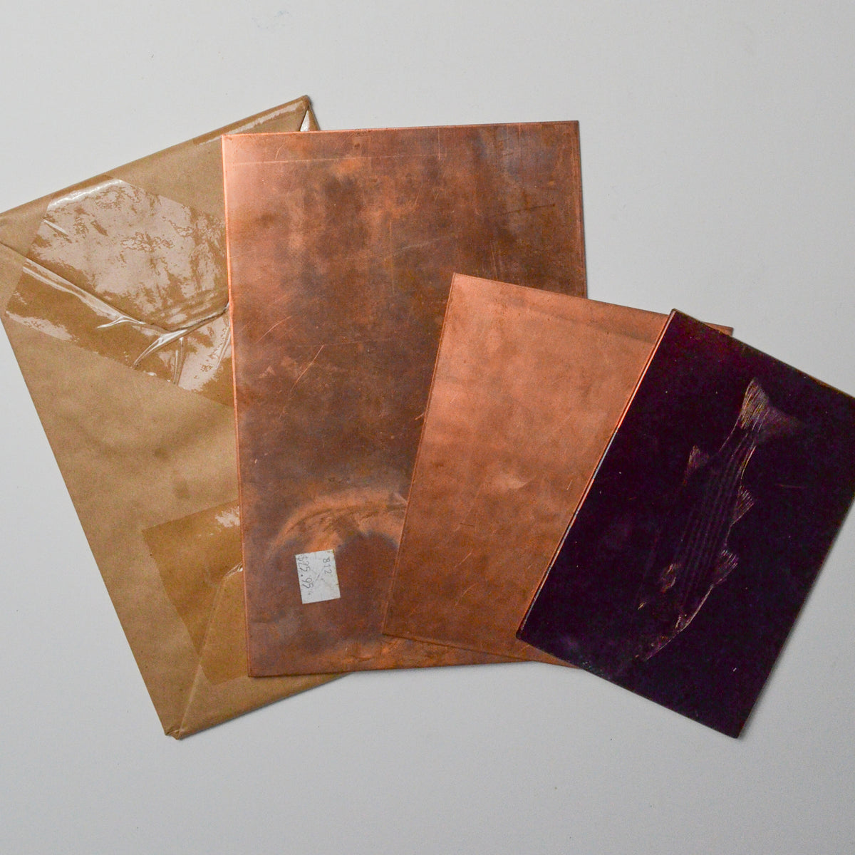 Copper Etching Plates Set of 5 Make & Mend