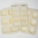 Rectangle + Round Silicone Soap Molds - Set of 6