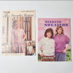 Sweater Knitting Pattern Booklets - Set of 2