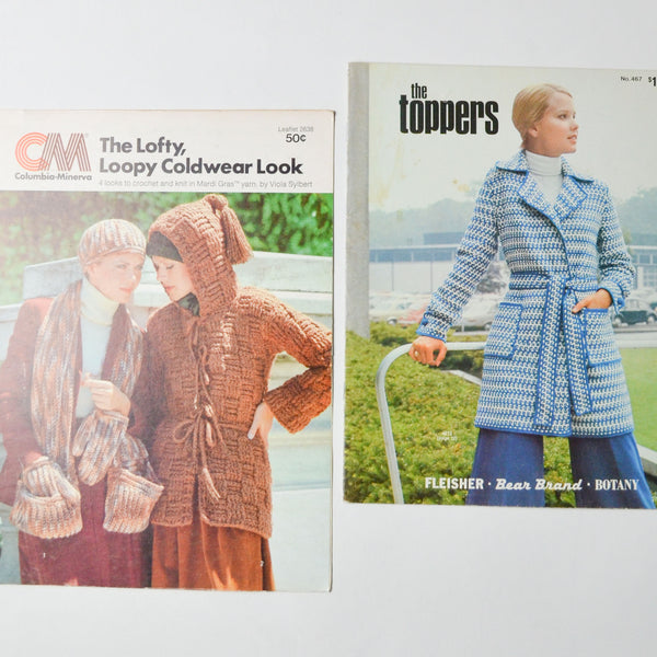Jacket Knitting Pattern Booklets - Set of 2