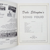 Duke Ellington's Song Folio