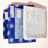 Glitter Snowflake Quilting Weight Woven Fabric Bundle