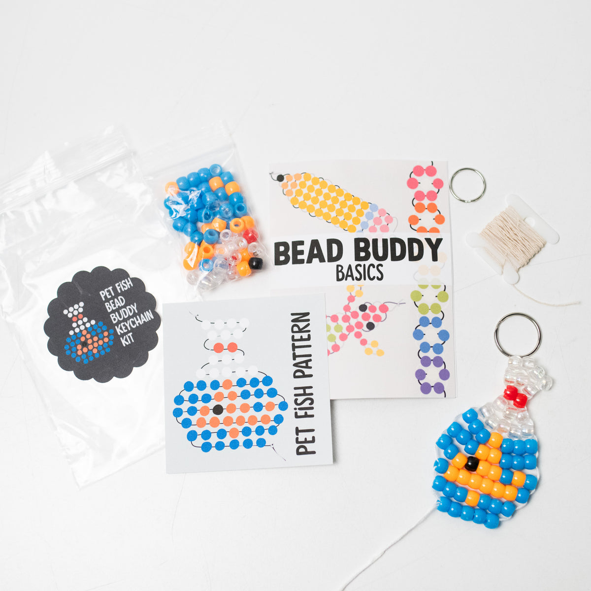 Pet Fish Bead Buddy Keychain Kit – Make Mend