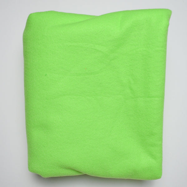 Lime Green Felt Fabric - 64" x 72"