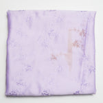 Light Purple Floral Scalloped Edge Table Runner Fabric - 28" x 80" (Some Stains)