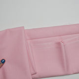 Pink Linen-Like Woven Fabric - 44" x 48"