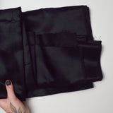 Black Shiny Synthetic Fabric - 44" x 120"