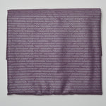 Purple + Silver Herringbone Print Quilting Weight Woven Fabric - 44" x 74"