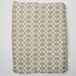 Gray, White + Yellow Woven Upholstery Fabric - 56" x 132"