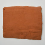 Warm Brown Double Gauze Fabric - 56" x 60"