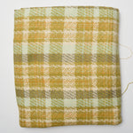 Yellow + Green Plaid Loose-Weave Fabric - 54" x 54"