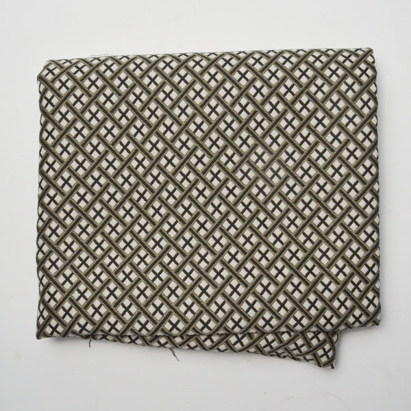 Brown Diamond Plaid Jacquard Upholstery Fabric - 36" x 40"