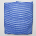 Blue Canvas Woven Fabric with Seam + Curtain Ring Holes - 50" x 72"