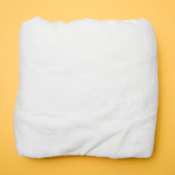 White Terrycloth Fabric - 54" x 60"