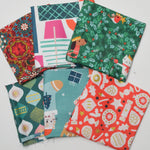Christmas Print Quilting Weight Woven Fabric Bundle