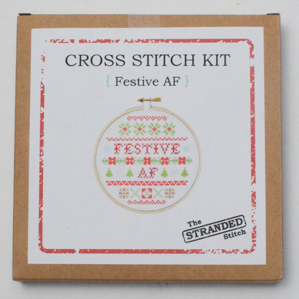 Festive AF Cross Stitch Kit