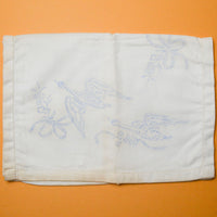 Birds, Florals + Bows Print Table Runner, Stamped to Embroider - 14.5" x 40"