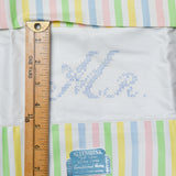 Mr. + Mrs. Cross Stitch Pattern Pillowcases, Stamped to Embroider - Set of 2