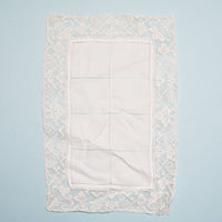 Openwork Table Linens with Net Lace Edge, 10" x 15.5" - Set of 8