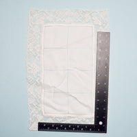 Openwork Table Linens with Net Lace Edge, 10" x 15.5" - Set of 8