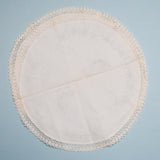 Round Linens with Crochet Lace Edge, Stamped to Embroider - Set of 2