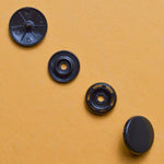 15mm Black Plastic 4-Part Snap Buttons - 1000 Sets Default Title