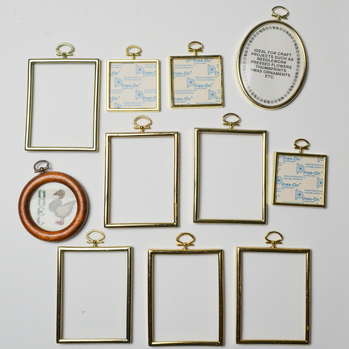 Mini Cross Stitch Mounting Frames Set of 11 Make & Mend