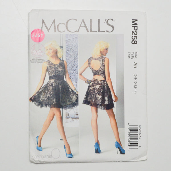 McCall's MP258 Dress Sewing Pattern Size A5 (6-14)