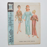 Vintage McCall's 8506 Robe Sewing Pattern Size 16