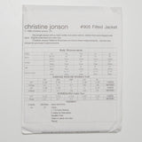 Christine Jonson Patterns 905 Fitted Jacket Sewing Pattern