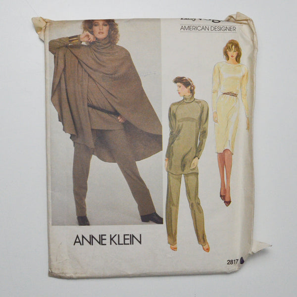 Very Easy Vogue 2817 Anne Klein Misses' Dress, Tunic, Pants + Poncho Sewing Pattern
