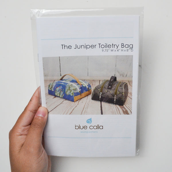 Blue Calla Juniper Toiletry Bag Sewing Pattern