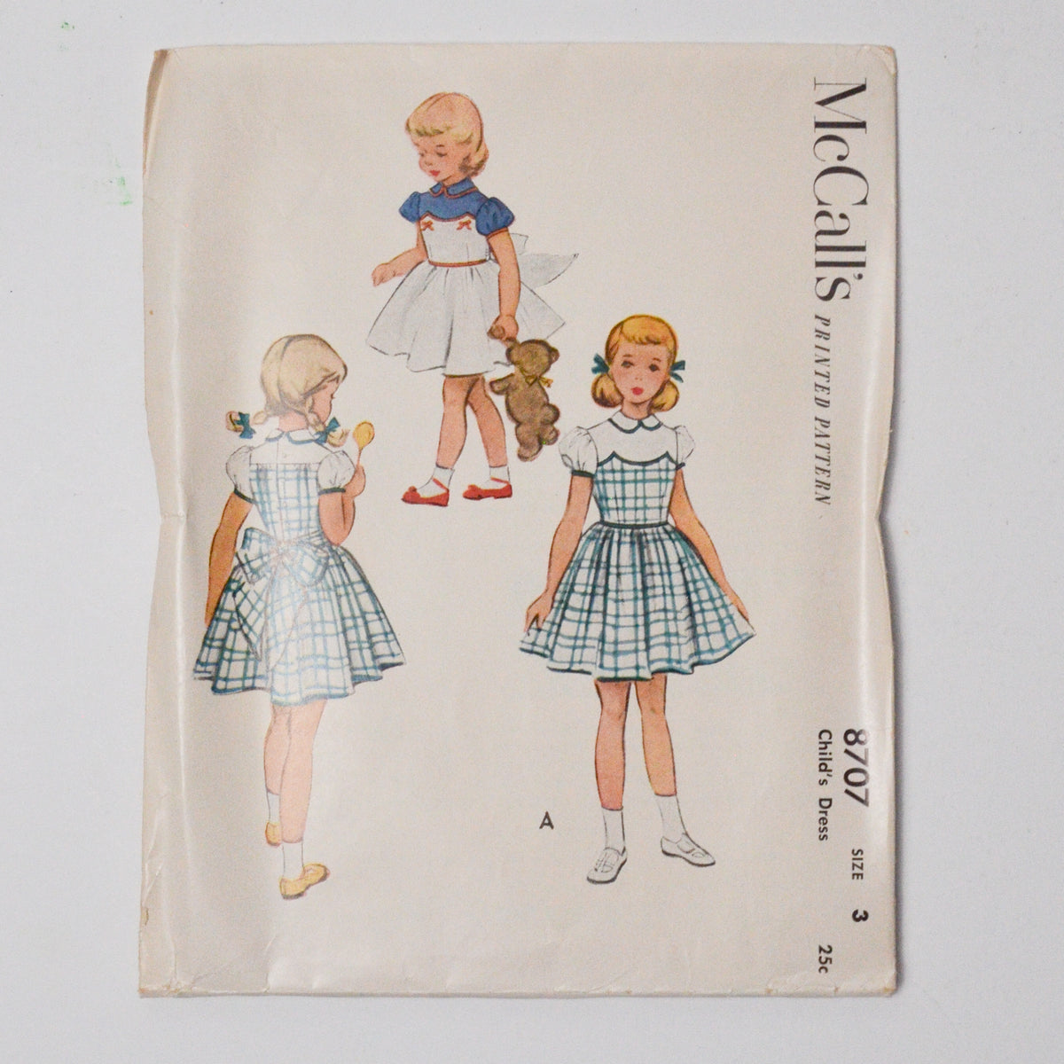 mccalls a line dress pattern McCall's 2058 Vintage 1960s Girls A Line Dress Sewing Pattern McCalls –  Avid Vintage main image 0