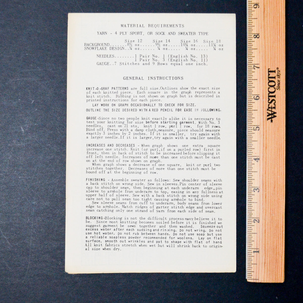 Knit O Graf No. 905 Sweater Knitting Pattern - Size 12-18 – Make