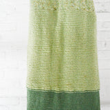 Green + Brown Knit Scarf - 14" x 58" Default Title