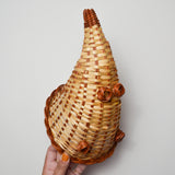 Cornucopia Woven Basket - 11" Long
