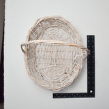 White Basket with Handle