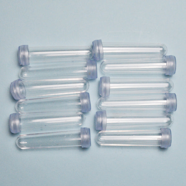 Small Plastic Tubes - Set of 12