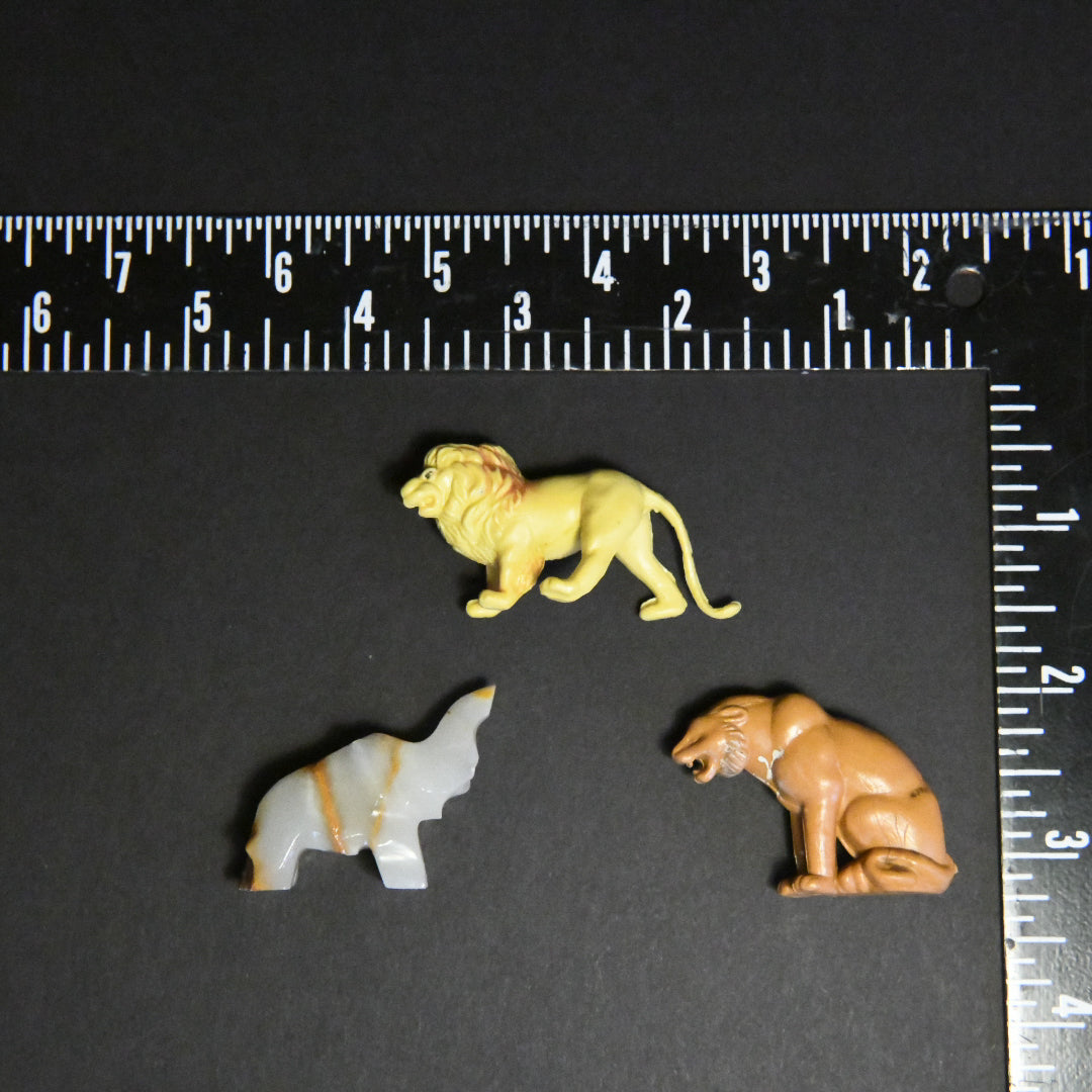 Mini Jungle Animal Figurines Set of 3 Make & Mend