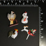 Bird + Christmas Miniatures - Set of 4