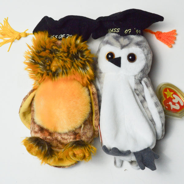 Graduation Owl Beanie Babies - Set of 2