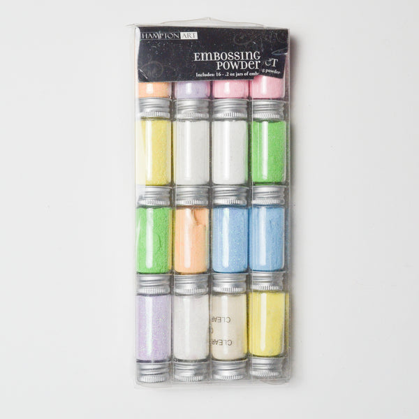Hampton Art Pastel Embossing Powder Bundle - 16 Jars