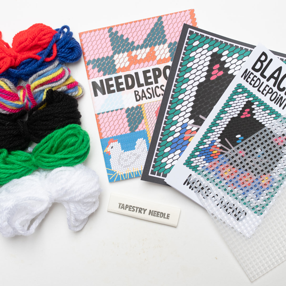 Black Cat Needlepoint Starter Kit – Make & Mend