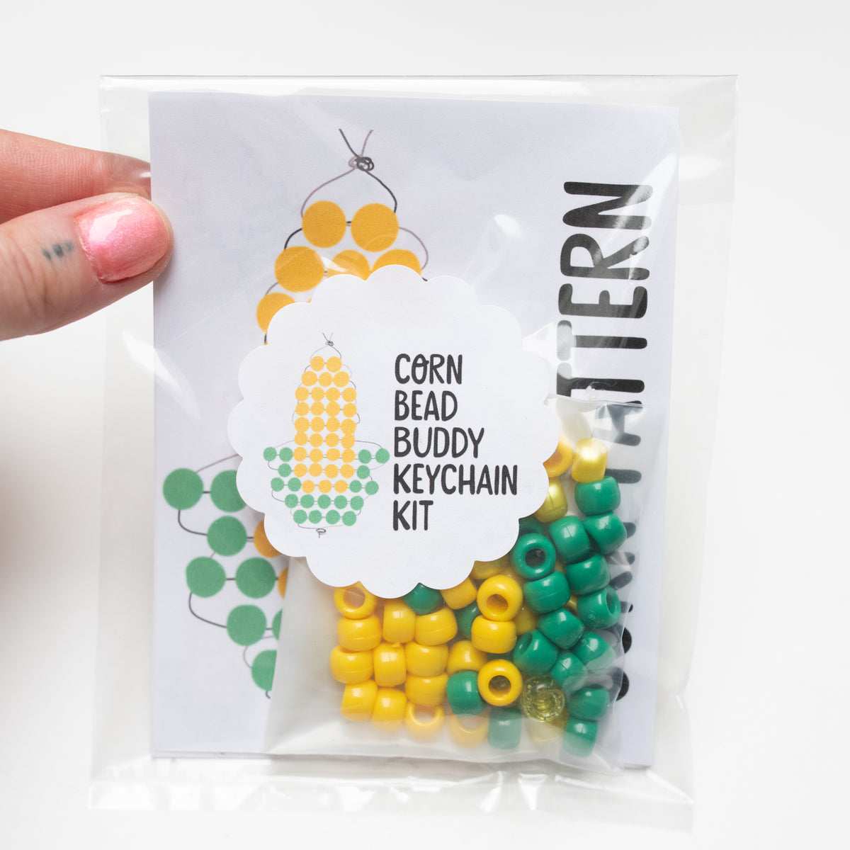 Corn Bead Buddy Keychain Kit
