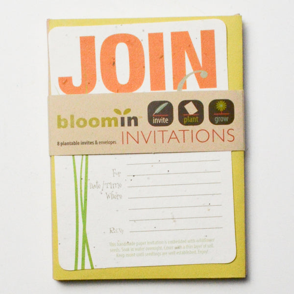 Bloomin' Invitations Plantable Invites + Envelope Set Default Title