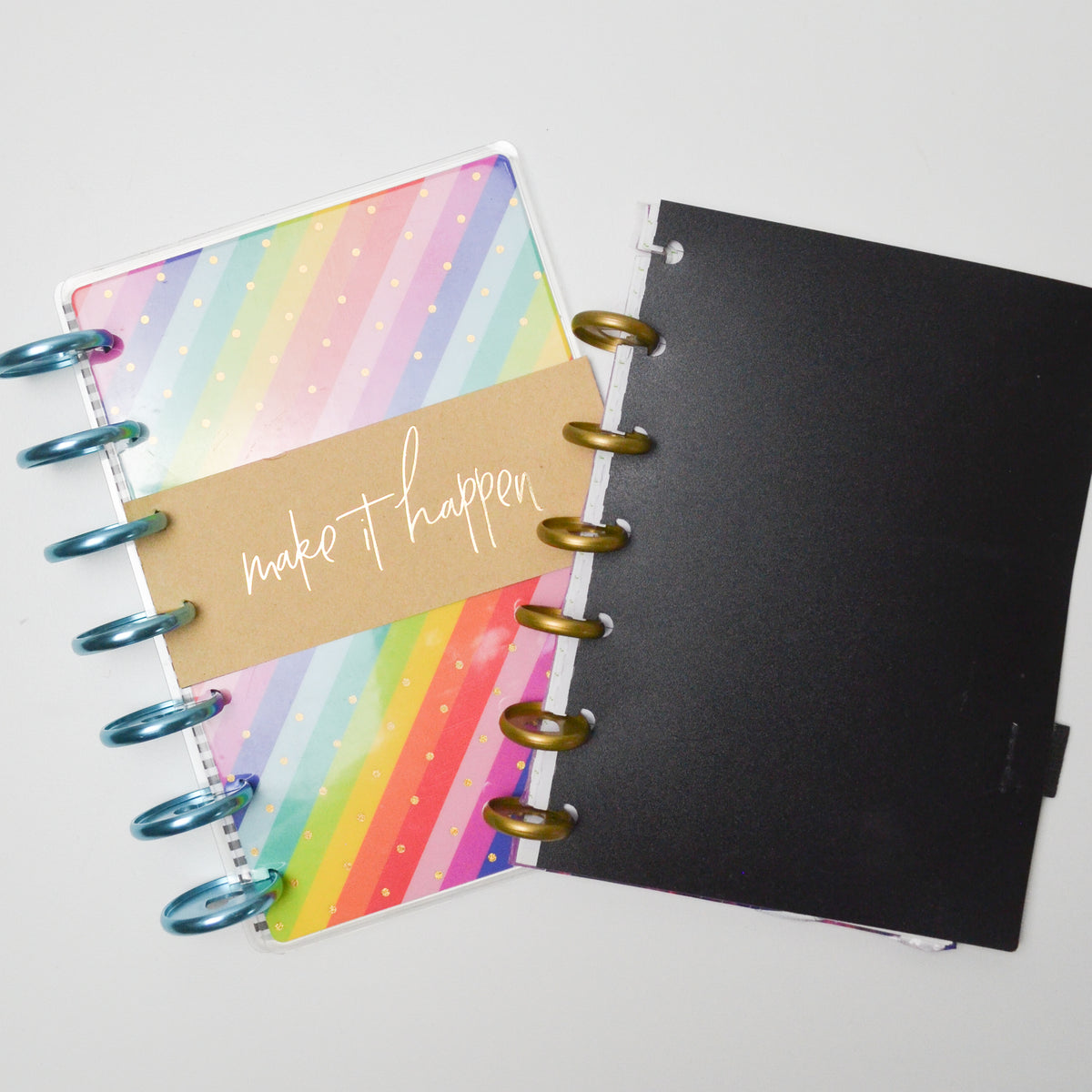 The Happy Planner Discbound Notebook Covers Set of 2 Make & Mend