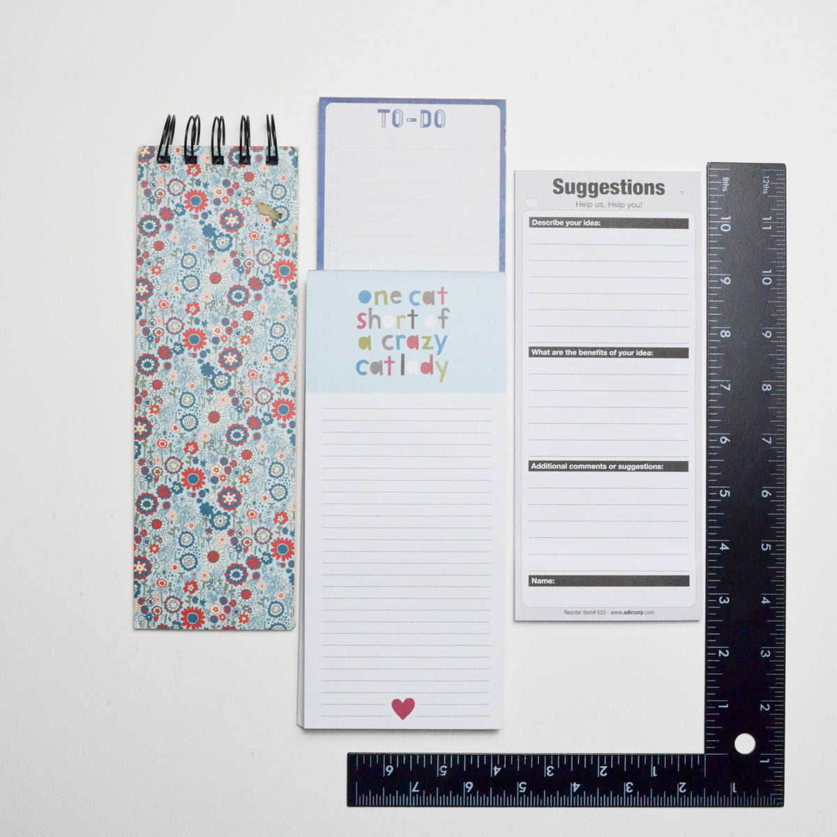 Skinny Notepads Set of 4 Make & Mend