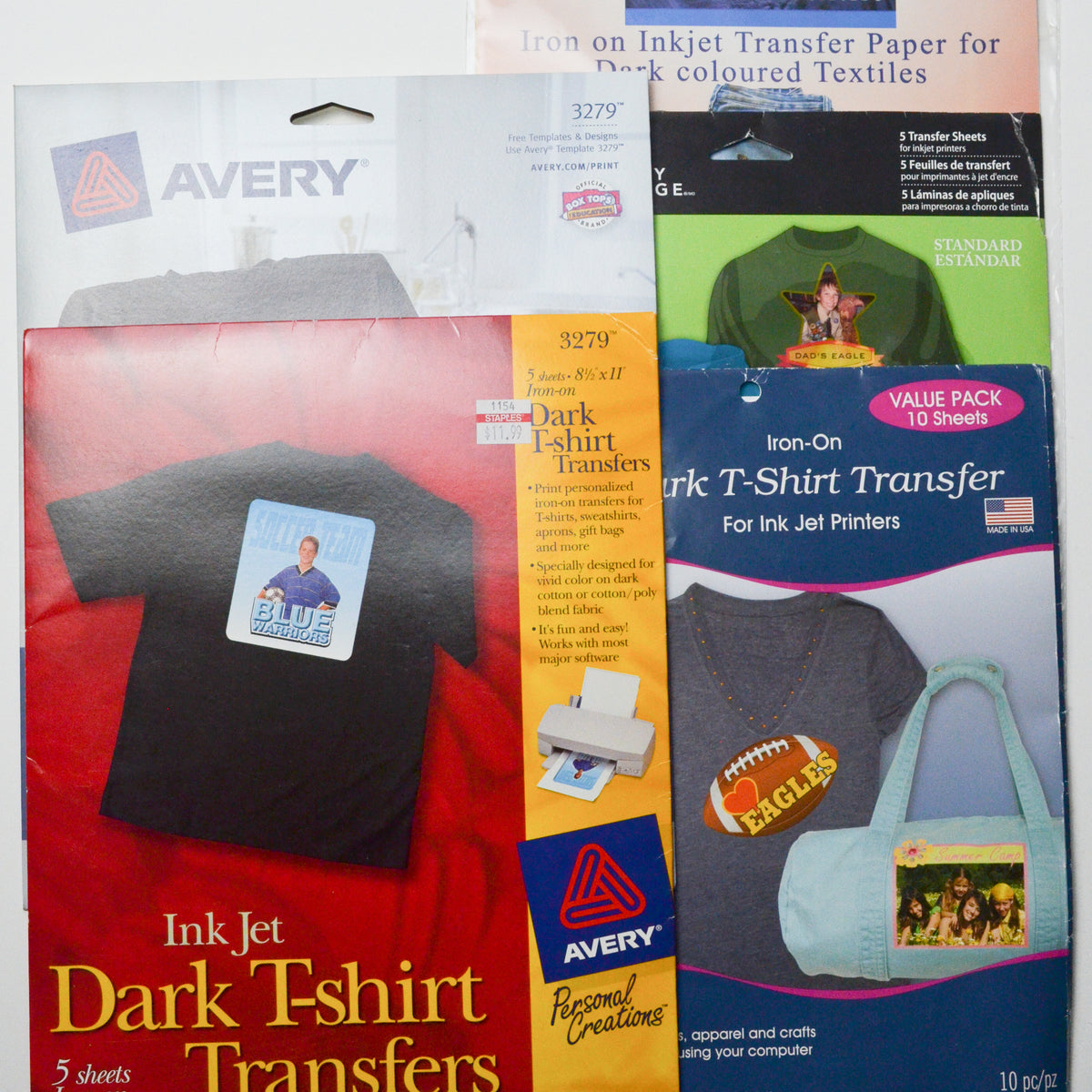 Dark Fabric Transfer Paper Bundle 4 Packs Make & Mend